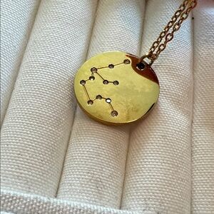 Kinsley Armelle Gold Aquarius zodiac Pendant Necklace